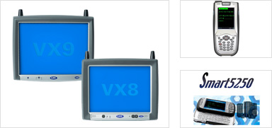 無線車載端末「LXE VX8 / VX9」、ハンディ端末「PA968」、ソフトウェアSmart5250