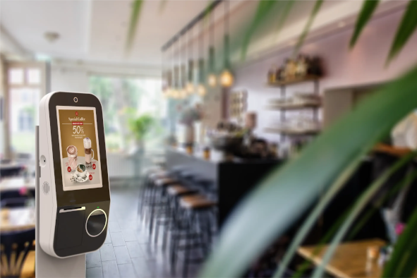 非接触IDカード（NFC）と近接センサーを組み合わせたスマート受付イメージ